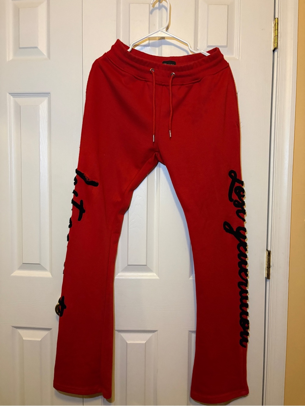 Waimea Stacked Fit Red Sweatpants Men’s Size Small Embroidered Logo Streetwear